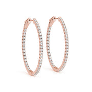 .8 Inch 4 Prong Oval Hoop