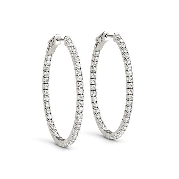 2.25 Inch 4 Prong Oval Hoop