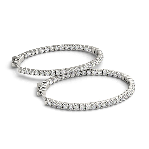 1.5 Inch 4 Prong Oval Hoop