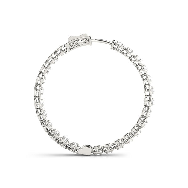 1.6 Inch 4 Prong Round Hoop