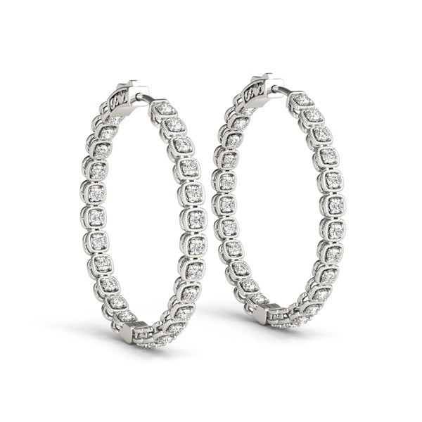 1.6 Inch 4 Prong Round Hoop