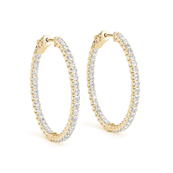 1.3 Inch 2 Prong Round Hoop
