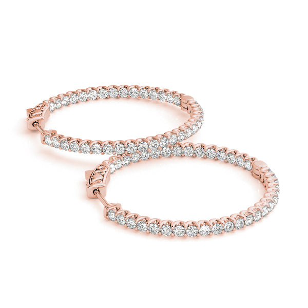 1.7 Inch 2 Prong Round Hoop