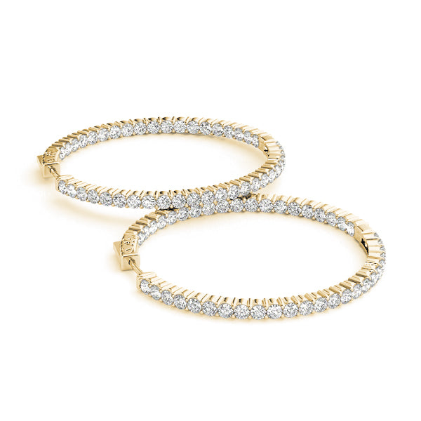 1.2 Inch 2 Prong Round Hoop-open Back