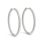 1.2 Inch 2 Prong Round Hoop-open Back