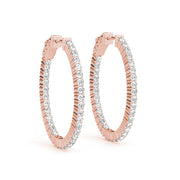 1.2 Inch 2 Prong Oval Hoop