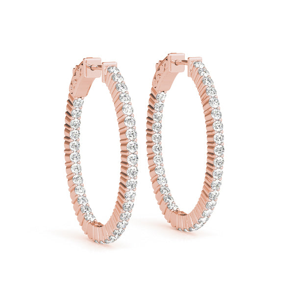 1.2 Inch 2 Prong Oval Hoop