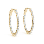 1.2 Inch Lucida Oval Hoop