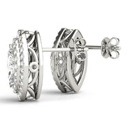 Double Halo Mq Earrings