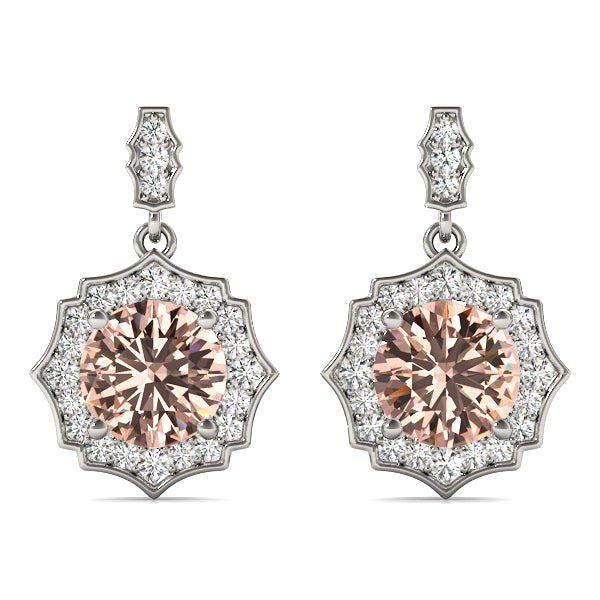 Earrings For Round Center