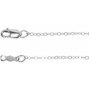 Sterling Silver 1.3 Mm Flat Cable 16' Chain