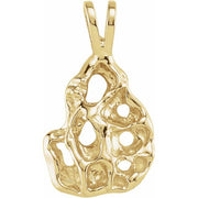 14K Yellow Nugget Pendant