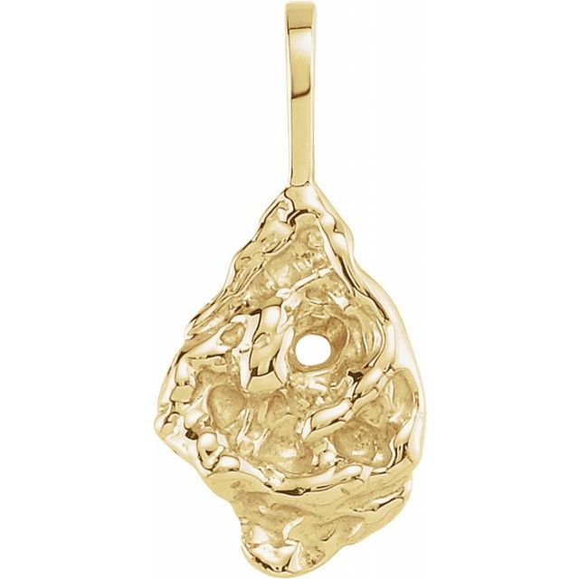 14k Yellow Nugget Pendant