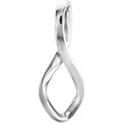 14k White Freeform Pendant