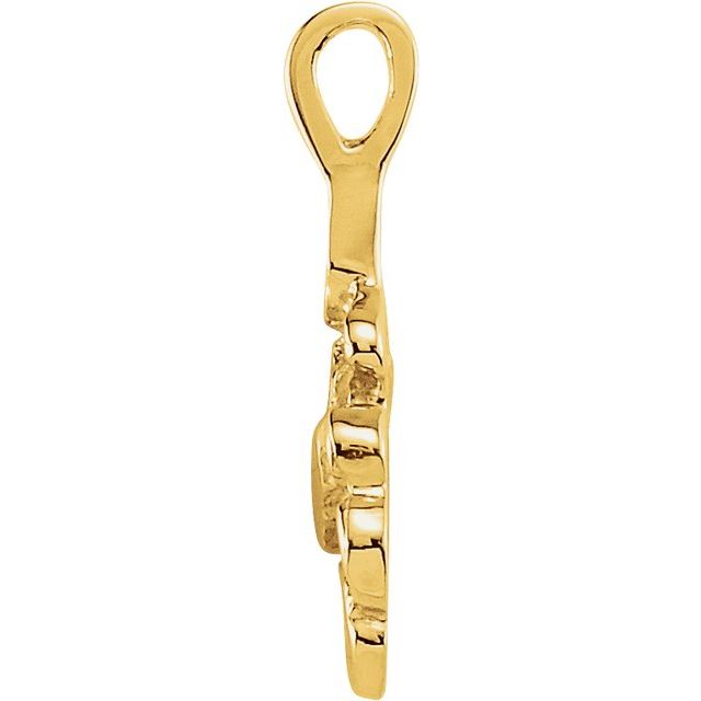 14K Yellow Nugget Pendant