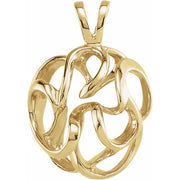 14K Yellow Freeform Pendant