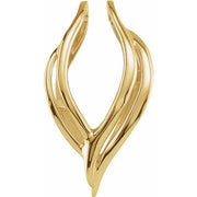 14K Yellow Pendant Enhancer