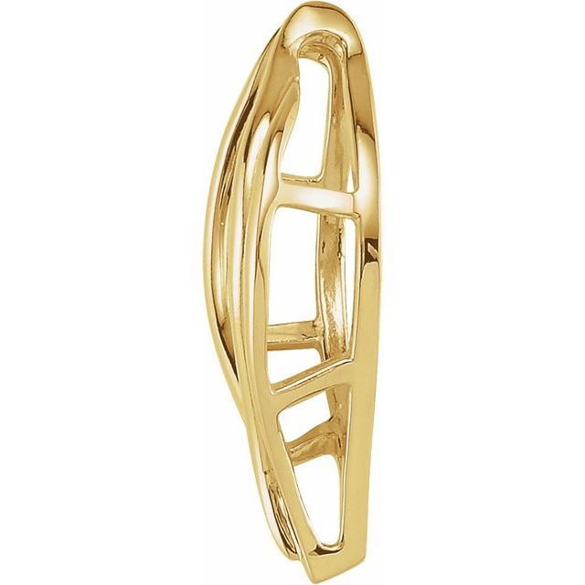 14K Yellow Pendant Enhancer