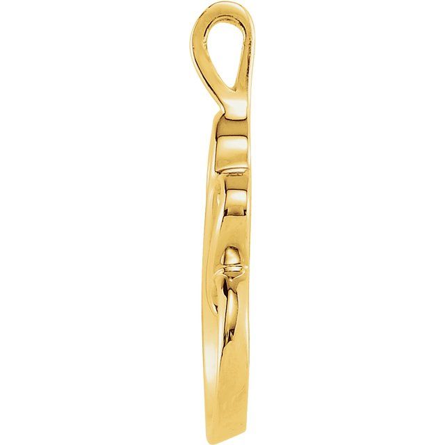 14K Yellow Freeform Pendant