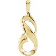 14K Yellow Freeform Pendant