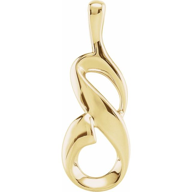 14K Yellow Freeform Pendant