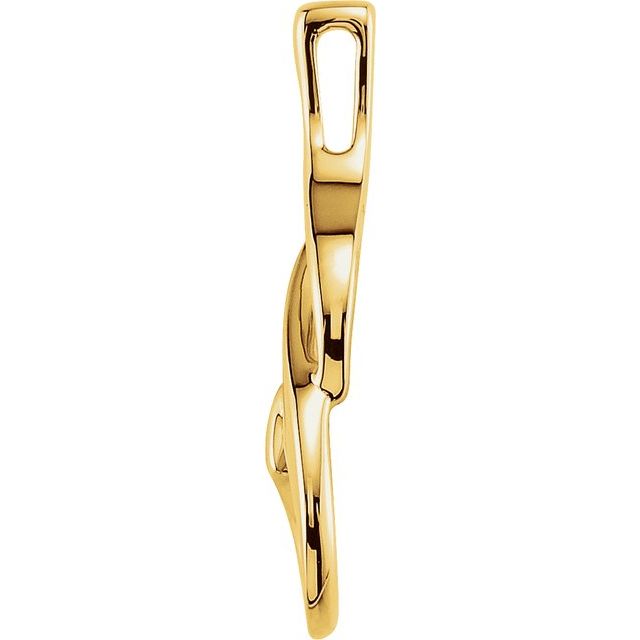 14K Yellow Freeform Pendant