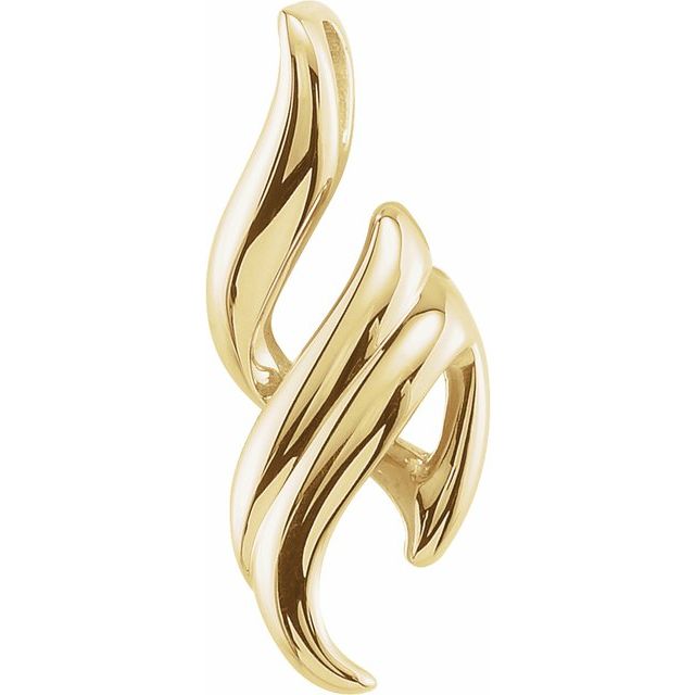 14k Yellow Freeform Pendant