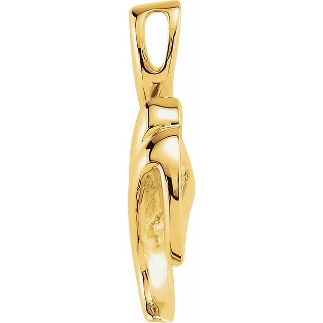 14k Yellow Freeform Pendant