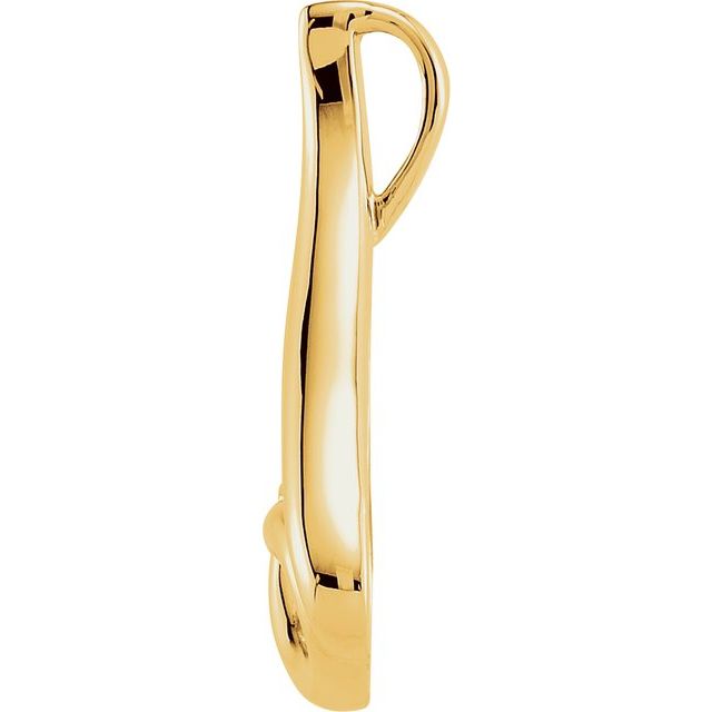 14K Yellow Freeform Pendant
