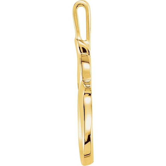 14K Yellow Freeform Pendant
