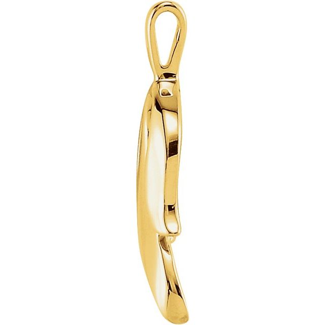 14K Yellow Freeform Pendant
