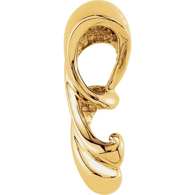 14K Yellow Freeform Slide Pendant