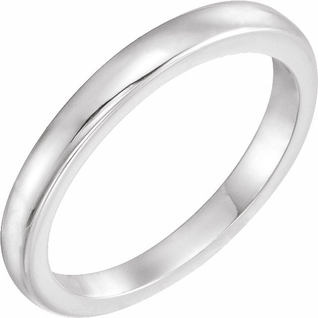 14k White Solstice Solitaire® #10=.75-1.25 Ct Tapered Bombé Matching Band
