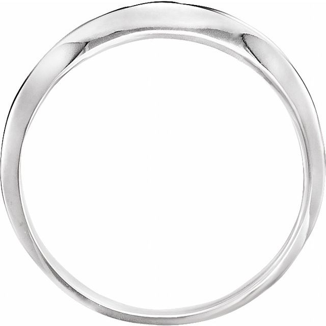 14K White #5 Matching Band