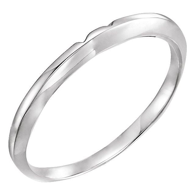 14K White #5 Matching Band