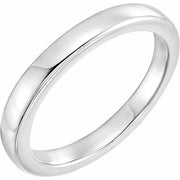 14k White Solstice Solitaire® #16=2.5-6.0 Ct Tapered Bombé Matching Band