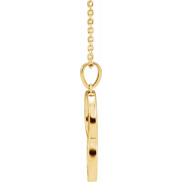 14k Yellow Interlocking Circle 16-18' Necklace
