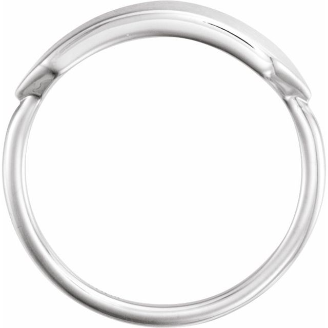 Sterling Silver 20x5 Mm Geometric Signet Ring