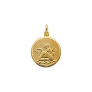 14K Yellow 16 mm Angel Medal