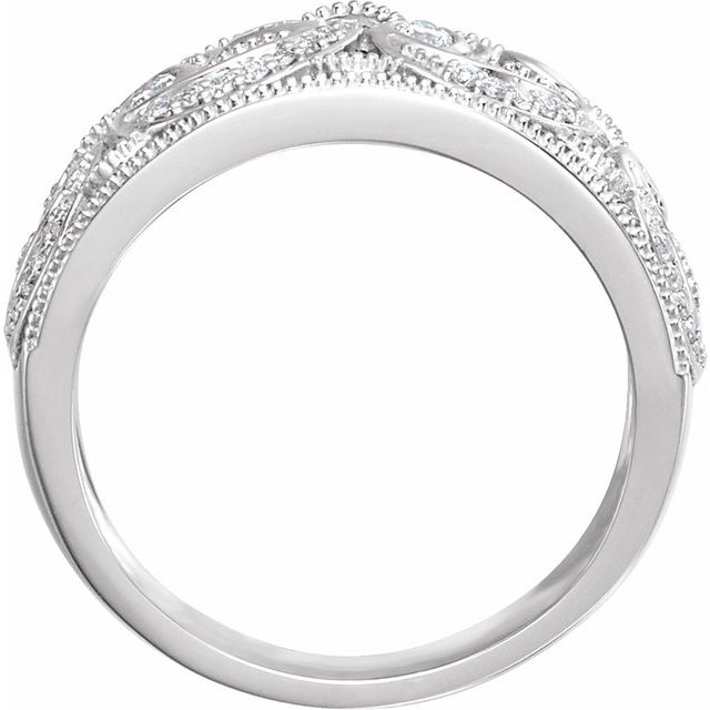14K White 1/3 CTW Natural Diamond Ring
