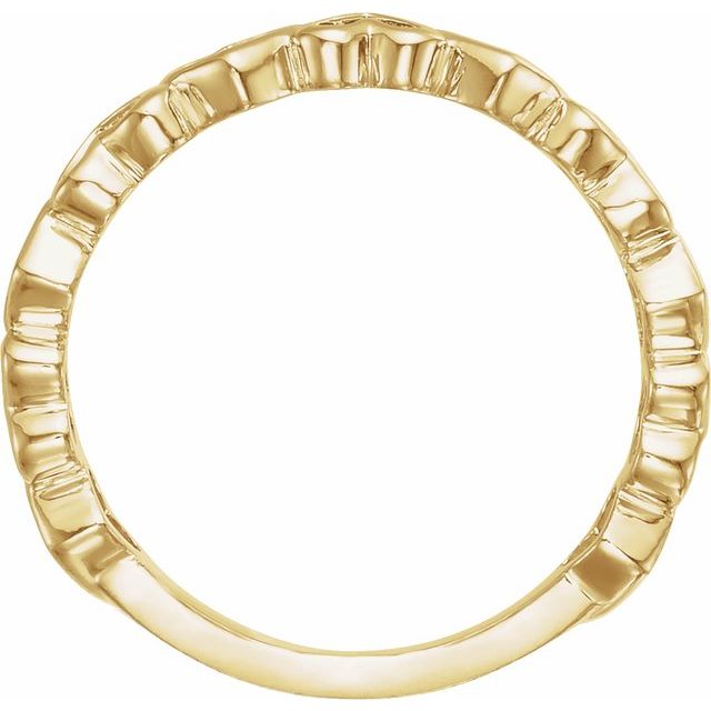 14k Yellow Heart Ring