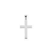 Sterling Silver 28 X 18 Mm Cross Pendant
