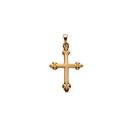 14K Yellow 21x16 mm Cross Pendant