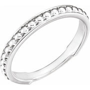 Sterling Silver Stackable Bead Ring