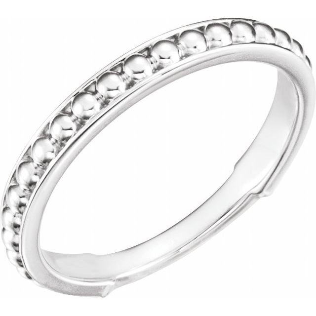 Sterling Silver Stackable Bead Ring