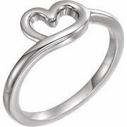 Sterling Silver Youth Heart Ring