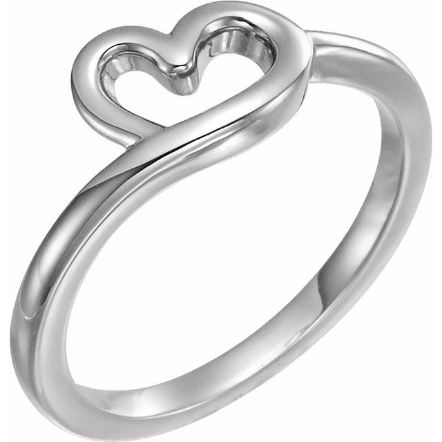Sterling Silver Youth Heart Ring