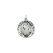 Sterling Silver 18.5 Mm St. Benedict Medal