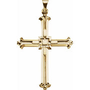 14K Yellow 42.5x31.5 mm Cross Pendant