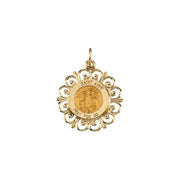 14K Yellow 18 mm St. Anne de Beau Pre Medal